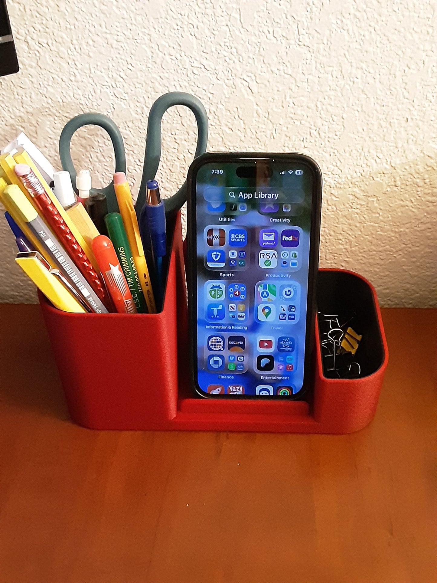 3D Printed Desk Organizer | Multi-Compartment with Phone Stand