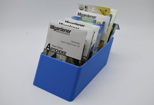 3D Printed Seed Packet Storage Tray | Garden Organizer for Seed Starting
