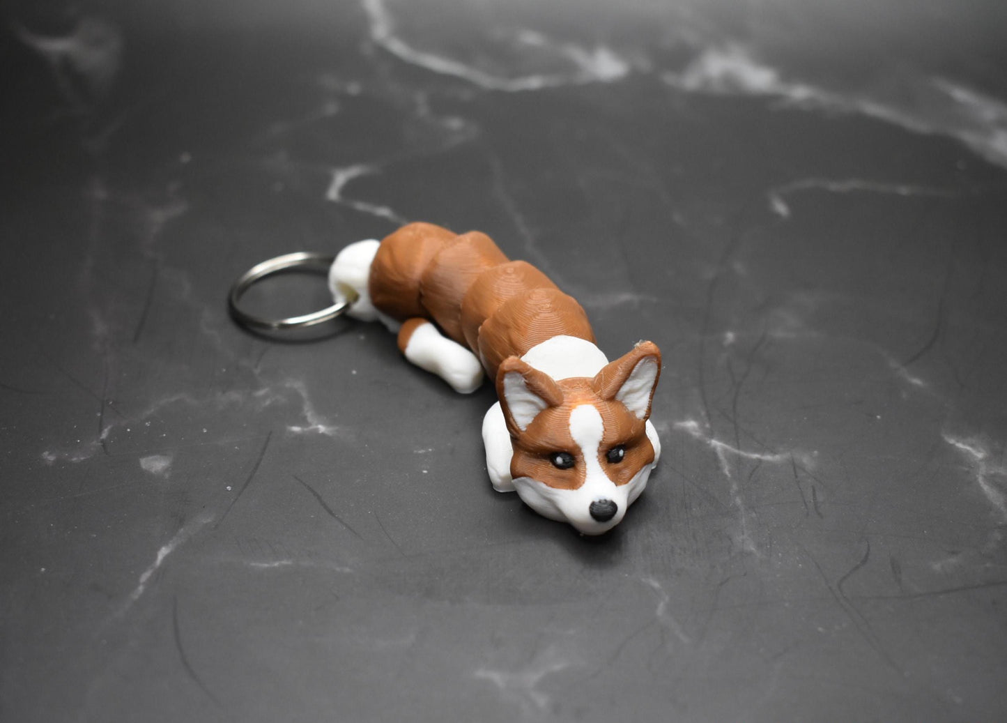 Pembroke Corgi Keychain, Fully Articulated Fidget Toy, Dog Lover Gift