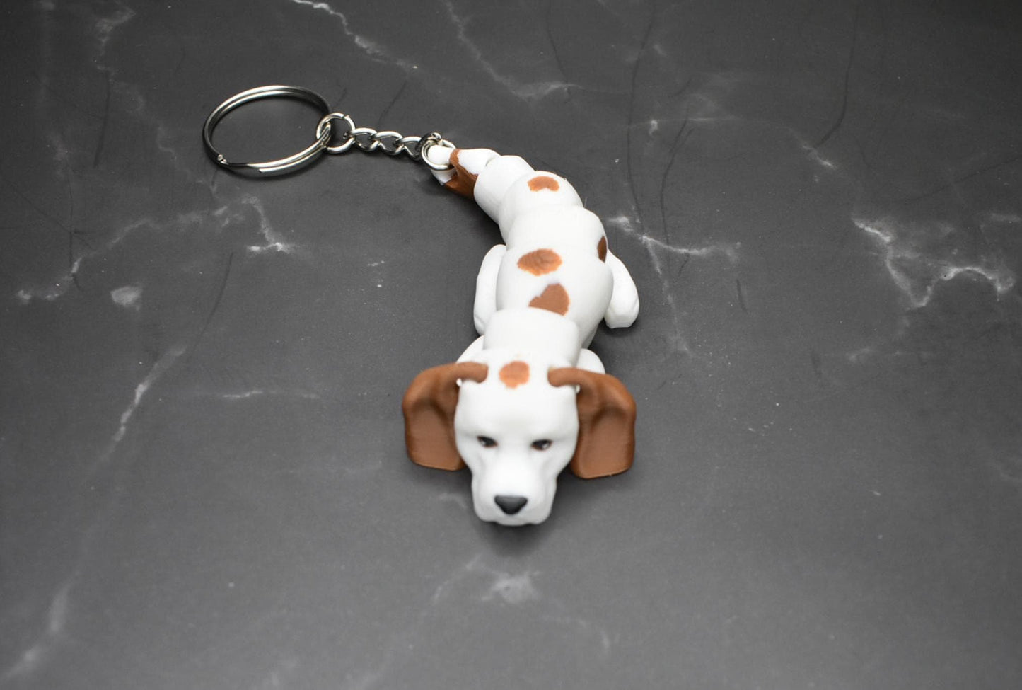 3D Printed Articulated Beagle Dog Fidget | Sensory Desk Toy for ADHD & Stress Relief | Cute Moving Animal Figurine Gift for Dog Lovers