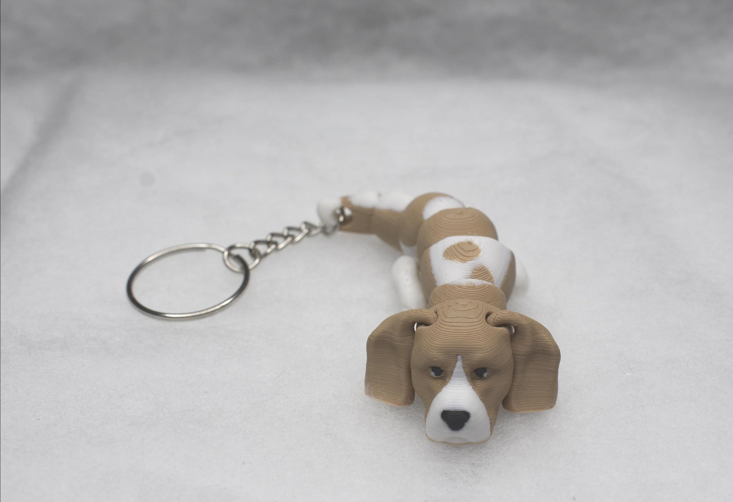 3D Printed Articulated Beagle Dog Fidget | Sensory Desk Toy for ADHD & Stress Relief | Cute Moving Animal Figurine Gift for Dog Lovers