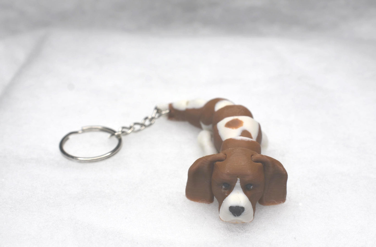 3D Printed Articulated Beagle Dog Fidget | Sensory Desk Toy for ADHD & Stress Relief | Cute Moving Animal Figurine Gift for Dog Lovers