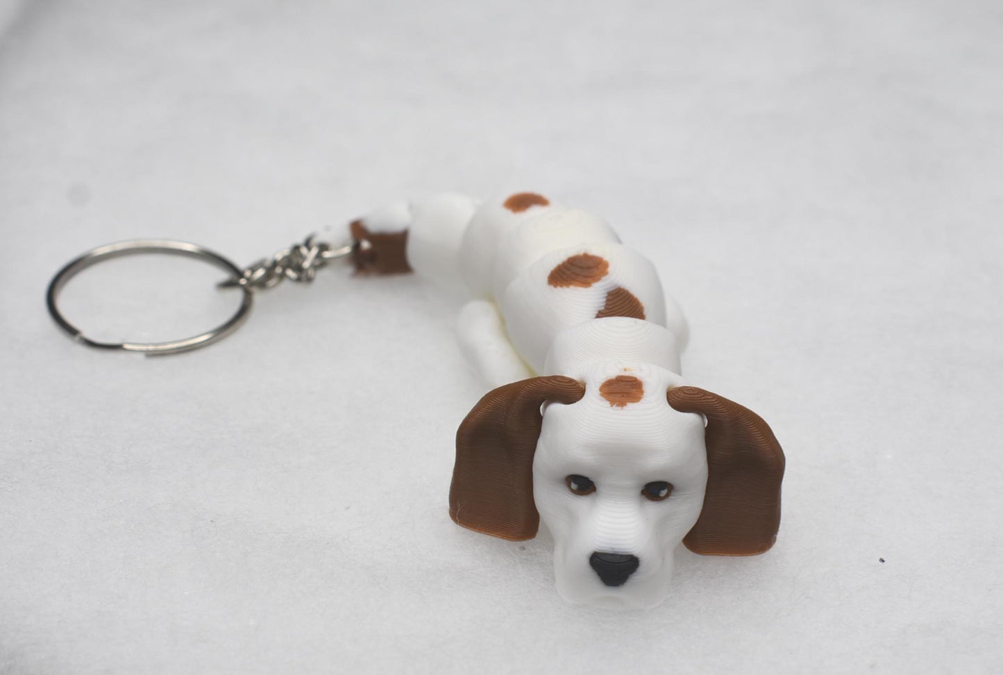 3D Printed Articulated Beagle Dog Fidget | Sensory Desk Toy for ADHD & Stress Relief | Cute Moving Animal Figurine Gift for Dog Lovers