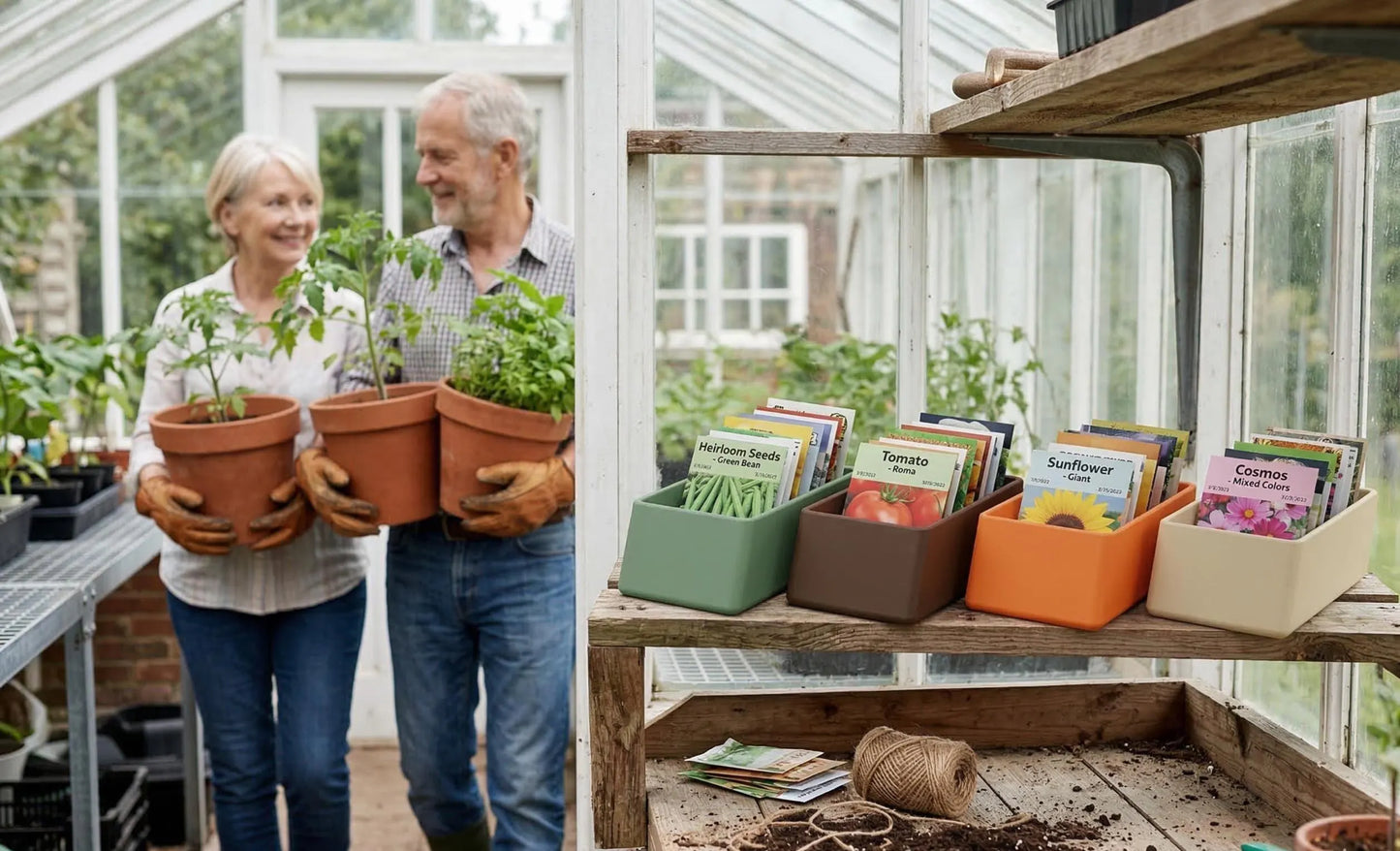 3D Printed Seed Packet Storage Tray | Garden Organizer for Seed Starting