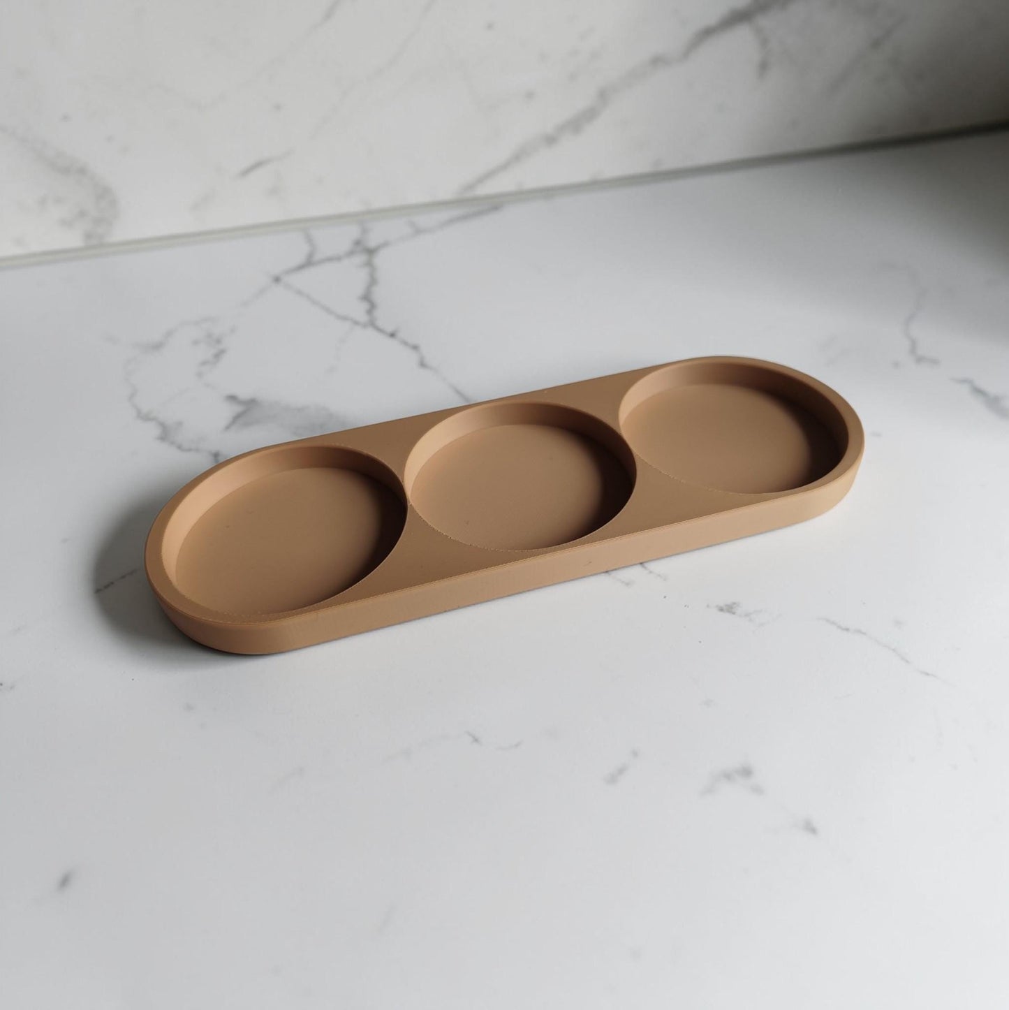 Modern Bathroom Organizer | Toothbrush Holder | Vanity Makeup Brush Caddy | Minimalist Restroom Storage & Decor